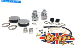 Carburetor Triumph T120 VM34~NjYLbgƃ}jz[hMAP0345/1 Triumph T120 VM34 Mikuni Carb Kit With Thread-In Manifold MAP0345/1