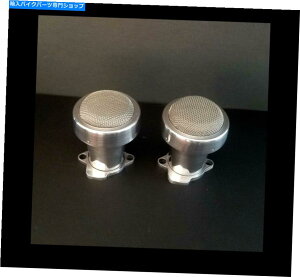 Carburetor �I�[�g�o�Cfcr���x�X�^�b�N�ƃt�B���^�[�X�p���A���~�j�E���Z�b�g�͕č��ō���Ă��܂� Motorcycle FCR Velocity Stack & Filters Spun Aluminum Set of 2 Made in the USA�y���s�A���i�z