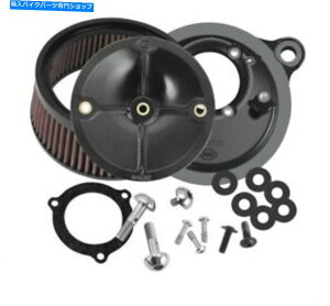 Carburetor SSTCN170-0165XbgzOXbg{fBp̃XeXGAN[i[Lbg S & S Cycle 170-0165 Stealth Air Cleaner Kits for Throttle Hog Throttle Bodies