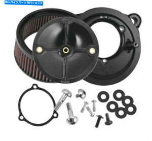 Carburetor SSTCN170-0164XbgzOXbg{fBp̃XeXGAN[i[Lbg S & S Cycle 170-0164 Stealth Air Cleaner Kits for Throttle Hog Throttle Bodies