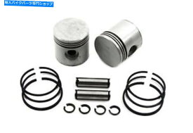 Carburetor 3-5/16 "ピストンセット.060特大フィットハーレーダビッドソン 3-5/16" Piston Set .060 Oversize fits Harley-Davidson