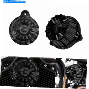 Air Filter ׂĂ̍z[Jo[LbgGAN[i[Ce[NtB^[tBbgn[[c[O14-up All Black Horn Cover Kit Air Cleaner Intake Filter Fit For Harley Touring 14-up