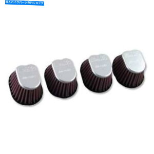 Air Filter 4�̃G�A�t�B���^�[XV�A�A���~�j�E���g�b�v�A�C�����b�g�F50mm�A�����F77mm�APN�FXVI-5004��DNA�Z�b�g DNA Set of 4 Air Filters XV , Aluminum Top, Inlet:50mm, Length:77mm, PN:XVI-5004�y���s�A���i�z