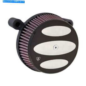 Air Filter アーレンネススカラップブラックステージ1ビッグサッカーエアフィルターキットハーレーツーリングM8 Arlen Ness Scalloped Black Stage 1 Big Sucker Air Filter Kit Harley Touring M8