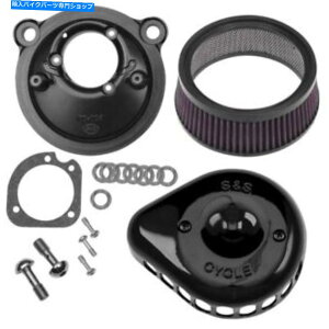 Air Filter SSXeX~jeBAhbvGAN[i[LbgOXubN170-0440Cn[[XL S&S Stealth Mini Teardrop Air Cleaner Kit Gloss Black 170-0440C Harley XL