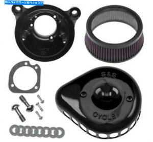 Air Filter SS 170-0450~jXeXGAN[i[LbgOXubNn[[ S&S 170-0450 Mini Stealth Air Cleaner Kit Gloss Black for Harley