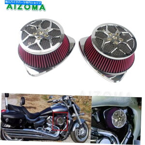 Air Filter 2006-2019 Suzuki Boulevard M109R VLR1800̃fArbOGAN[i[zCtB^[ Dual Big Air Cleaner Intake Filter For 2006-2019 Suzuki Boulevard M109R VLR1800