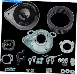 Air Filter SSubNeBAhbvEFIGAN[i[tB^[Lbg01-17n[[c[O\tgX^[XL S&S Black Teardrop EFI Air Cleaner Filter Kit 01-17 Harley Touring Softail XL