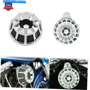 Air Filter n[[c[OɓKz[Jo[tNGAN[i[zCtB^[tB^[2000-2007 Chrome Air Cleaner Intake Filter w/ Horn Cover Fit For Harley Touring 2000-2007