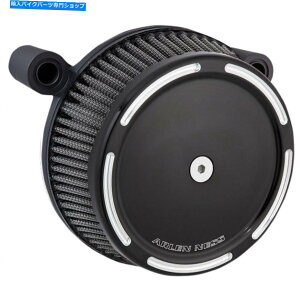 Air Filter Arlen ness syntB^[BLKXbggbNrbOTbJ[GAN[i[2008-Up HarleyTBW Arlen Ness Syn Filter Blk Slot Track Big Sucker Air Cleaner 2008-Up Harley TBW