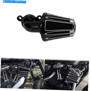 Air Filter CNCJbgubNtGAN[i[O[Ce[Nn[[X|[cX^[2004-21ɃtBbg CNC Cut Black Inverted Air Cleaner Grey Intake Fit For Harley Sportster 2004-21