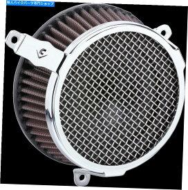 Air Filter ハーレーデイビッドソンのコブラクロムプレーンエアクリーナー-Made in USA 606-0104-03 Cobra Chrome Plain Air Cleaner for Harley Davidson - Made In USA 606-0104-03【並行輸入品】