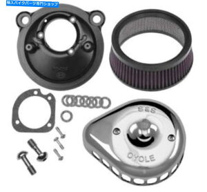 Air Filter SS 170-0439CNXeX~jeBAhbvGAN[i[07-19n[[XLX|[cX^[ S&S 170-0439C Chrome Stealth Mini Teardrop Air Cleaner 07-19 Harley XL Sportster