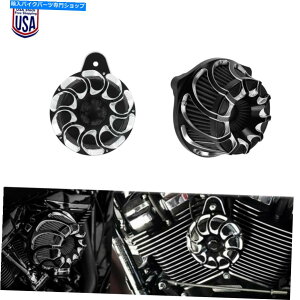 Air Filter XsJbgGAN[i[w/z[Xs[J[Jo[̓n[[c[O00-07\tgAOɓKĂ܂ Spin Cut Air Cleaner w/ Horn Speaker Cover Fit For Harley Touring 00-07 Softail
