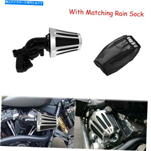 Air Filter NQ[WJbgGAN[i[C\bNtBbgn[[M8c[O\tgAC2018-21 Chrome Gauge Cut Air Cleaner Rain Sock Fit For Harley M8 Touring Softail 2018-21
