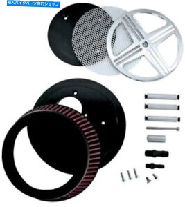 Air Filter ogvxobNrbOGALbgGAN[i[NtBbgJTLoJ900 Baron Triple X BAK Big Air Kit Air Cleaner Chrome fits Kawasaki Vulcan 900