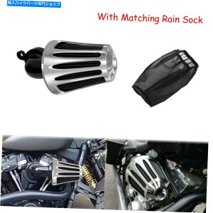 Air Filter NCNCQ[WJbgGAN[i[C\bNtBbgn[[c[O\tg00-15 Chrome CNC Gauge Cut Air Cleaner Rain Sock Fit For Harley Touring Softail 00-15