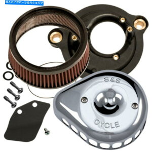 Air Filter SSTCNNXeX~j܃hbvGAN[i[tB^[Jo[Lbgn[[M8 S&S Cycle Chrome Stealth Mini Tear Drop Air Cleaner Filter Cover Kit Harley M8