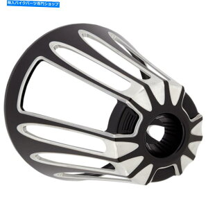 Air Filter アーレンネスディープカットモンスターサッカーエアクリーナーカバー - カバーのみ黒 Arlen Ness Deep Cut Monster Sucker Air Cleaner Cover - COVER ONLY Black