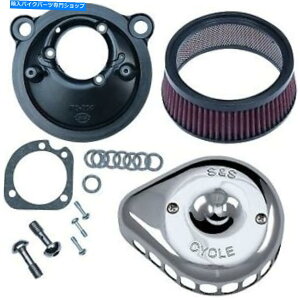 Air Filter SS 170-0439CN~jeBAhbvXeXGAN[i[Lbg07-20X|[cX^[ S&S 170-0439C Chrome Mini Teardrop Stealth Air Cleaner Kit for 07-20 Sportster