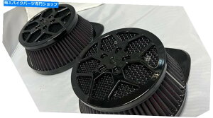 Air Filter XYLM109RfAGAtH[XEhN[i[tB^[Lbg**OXubNtBjbV** Suzuki M109R Dual Air Force Round Cleaner Filter Kit **Gloss Black finish**