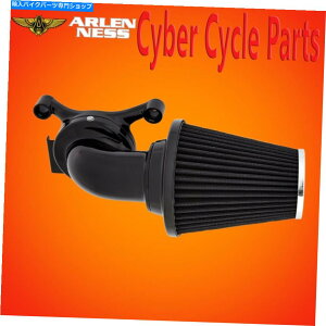 Air Filter A[lXX^[TbJ[GAN[i[LbgubNJo[Ȃ81-005 Arlen Ness Monster Sucker Air Cleaner Kits Black No Cover 81-005