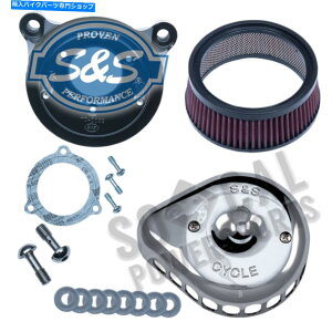 Air Filter SSTCN~jeBAhbvXeXGAN[i[Lbg-Chrome -170-0437 S&S Cycle Mini Teardrop Stealth Air Cleaner Kit - Chrome - 170-0437