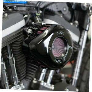 Air Filter SSTCNubNGAXeBK[XeXN[i[GAtB^[Lbg07+n[[X|[cX^[ S&S Cycle Black Air Stinger Stealth Cleaner Air Filter Kit 07+ Harley Sportster