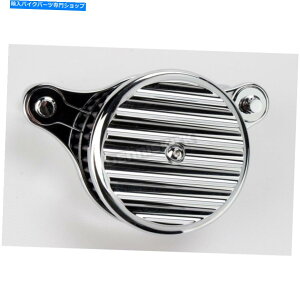 Air Filter W[J[}VNtBtGAN[i[AZu-10-202CiCAɑD͂܂j Joker Machine Chrome Finned Air Cleaner Assembly - 10-202C (no ship to CA)