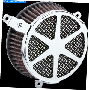 Air Filter VcCÑRuGAN[i[606-0104-04b܂ Cobra Air Cleaners for V-Twin Chrome Spoke 606-0104-04