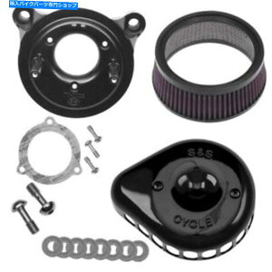 Air Filter SSXeX~jeBAhbvGAN[i[LbgOXubN170-0438n[[frbh\ S&S Stealth Mini Teardrop Air Cleaner Kit Gloss Black #170-0438 Harley Davidson