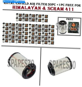 Air Filter ロイヤルエンフィールドエアフィルター50pc + 1pcはヒマラヤン&スクラム411用無料 Royal Enfield Air filter 50PC + 1PC Free For HIMALAYAN & SCRAM 411