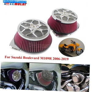 Air Filter XYLʂM109R 2006-2019̃fACe[NGAtB^[rbOTbJ[N[i[ Dual Intake Air Filter Big Sucker Cleaner For Suzuki Boulevard M109R 2006-2019