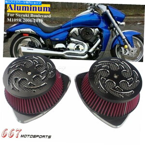 Air Filter XYLuo[hM109R 2006-2019 2018p̃fACe[NtB^[rbOGAN[i[Lbg Dual Intake Filter Big Air Cleaner Kit For Suzuki Boulevard M109R 2006-2019 2018