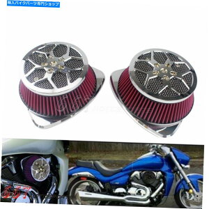 Air Filter Suzuki Boulevard M109R VLR1800 2006-2019Big SuckerfAGAtB^[N[i[ Big Sucker Dual Air Filter Cleaner for Suzuki Boulevard M109R VLR1800 2006-2019