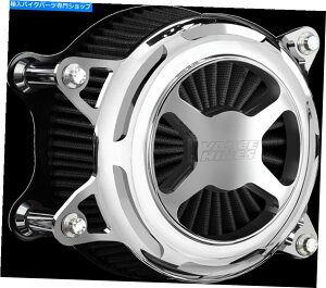 Air Filter VanceHines Vo2 xGAN[i[Chrome 72345 Vance & Hines VO2 X Air Cleaner Chrome 72345
