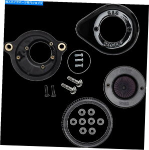 Air Filter SSXeXGAN[i[Ce[NAGAXeBK[AubNeBAhbvw/n[[M8 17-21 S&S Stealth Air Cleaner Intake, Air Stinger, w/ Black Teardrop, Harley M8 17-21