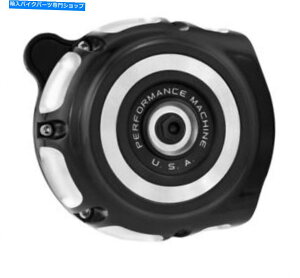 Air Filter ptH[}X}V0206-2131-BMre[WGAN[i[ubN/Vo[ Performance Machine 0206-2131-BM Vintage Air Cleaner Black/Silver