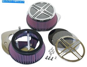 Air Filter oXXXrbOGALbgNptH[}XGAN[i[/tB^[LbgBA-2381-00 Baron XXX Big Air Kit Chrome Performance Air Cleaner/Filter Kit BA-2381-00