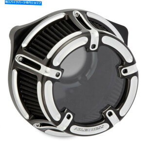 Air Filter A[lX18-960ubNRgXgJbg@NAXe[W1GAN[i[M8 17-19 Arlen Ness 18-960 Black Contrast Cut Method Clear Stage 1 Air Cleaner M8 17-19
