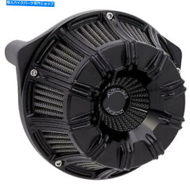 Air Filter アーレンネス600-009ブラック10ゲージ逆シリーズエアクリーナーキットハーレー Arlen Ness 600-009 Black 10-Gauge Inverted Series Air Cleaner Kit for Harley