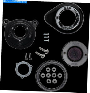 Air Filter SSubNXeXGAXeBK[eBAhbvGAN[i[2001-2017cCJ170-0722 S&S Black Stealth Air Stinger Teardrop Air Cleaner 2001-2017 Twin Cam 170-0722