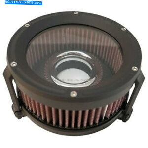 Air Filter cCJp̃gXNtbgubNATg`[WnCt[N[i[Lbg Trask Flat Black Assault Charge High-Flow Cleaner Kit for Twin Cam