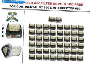 Air Filter Royal Enfield Air Filter 50pc + 1pc Continental GT 650&int 650用無料 ROYAL ENFIELD AIR FILTER 50PC + 1PC FREE FOR CONTINENTAL GT 650 & INT 650