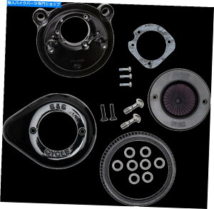 Air Filter SSXeXێʁAGAXeBK[AubNeBAhbvAn[[X|[cX^[2007-2021 S&S Stealth Intake, Air Stinger, w/ Black Teardrop, Harley Sportster 2007-2021