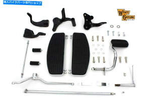 Air Filter ʕt̃CAbgKgOhCo[tbg{[hLbg̓n[[_rbh\ɓK܂ Wyatt Gatling Driver Footboard Kit with Black Brackets fits Harley-Davidson