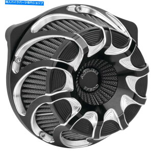 Air Filter Arlen Ness Drift反転黒エアクリーナー18-983 Arlen Ness Drift Inverted Black Air Cleaner 18-983