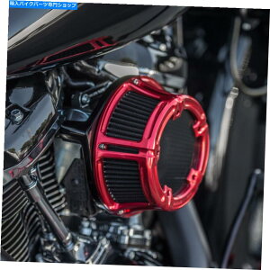 Air Filter A[lXbh\bhGAN[i[tB^[Lbg00-17n[[_Cic[OFLD FLHX Arlen Ness Red Method Air Cleaner Filter Kit 00-17 Harley Dyna Touring FLD FLHX