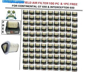 Air Filter ロイヤルエンフィールドエアフィルター100pc + 1pc大陸GT 650&int 650の無料 ROYAL ENFIELD AIR FILTER 100PC + 1PC FREE FOR CONTINENTAL GT 650 & INT 650