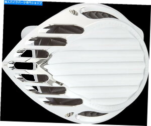 Air Filter tNtgNtBtGAN[i[tB^[Lbg1999-2017 HarleySoftail FLS Rough Crafts Chrome Finned Air Cleaner Filter Kit 1999-2017 Harley Softail FLS